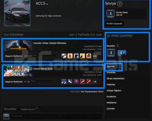 CSGO PRIME | ARK EKLEME ACIK | GUVEN FAKTORU YESIL