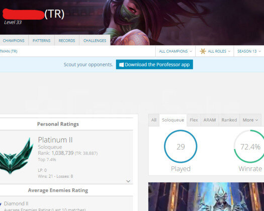 TR PLAT 2 72WR I DİA-MASTER ELO SMURF HESAP