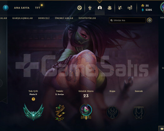 TR PLAT 2 72WR I DİA-MASTER ELO SMURF HESAP