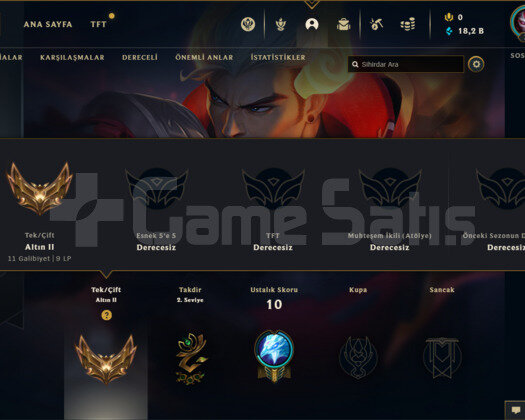 TR GOLD 2 58WR I YÜKSEK ELO 18K MAVİ ÖZ