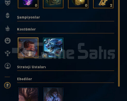 TR 69 WR Plat 4 - 20 Hero LoL Hesap