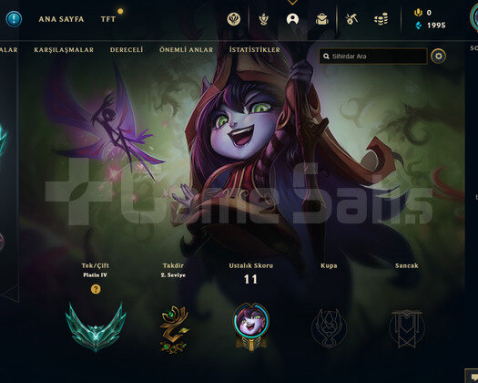 TR 69 WR Plat 4 - 20 Hero LoL Hesap
