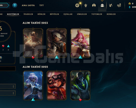 TR Gold 4 | 6 Kostüm - 37 Hero | LoL Hesap