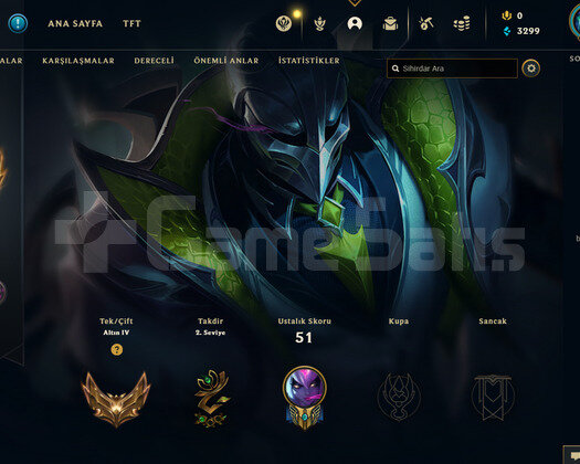 TR Gold 4 | 6 Kostüm - 37 Hero | LoL Hesap