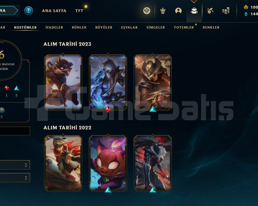 TR Plat 4 | 6 Kostüm - 37 Hero | LoL Hesap