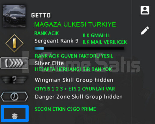 ILK MAIL | CSGO PRIME | RANK ACIK | YESIL FAKTOR