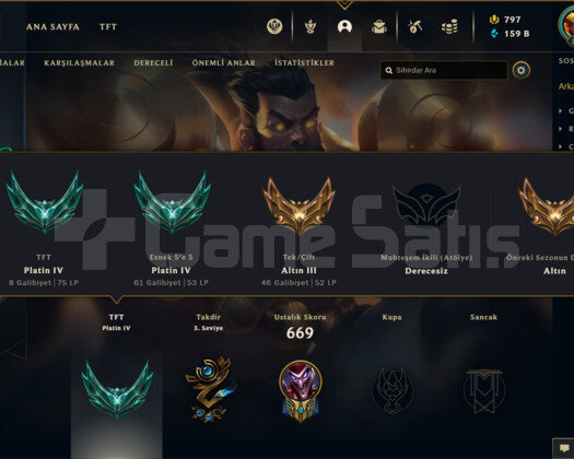 190 KOSTÜMLÜ 336 LEVEL 150K+ MAVİ ÖZ TR HESAP