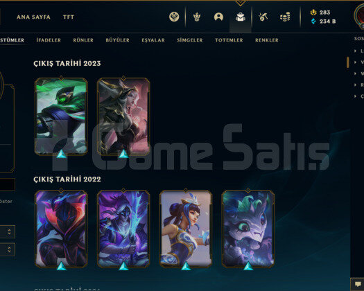 187 KOSTÜMLÜ 526 LEVEL 230K+ MAVİ ÖZ TR HESAP