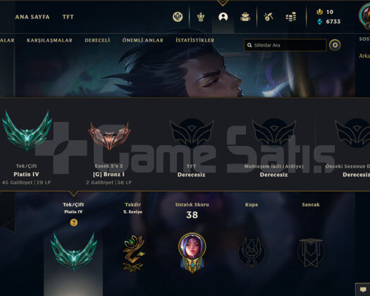 TR PLAT 4 29LP 81WR I YÜKSEK ELO BOL KOSTÜMLÜ