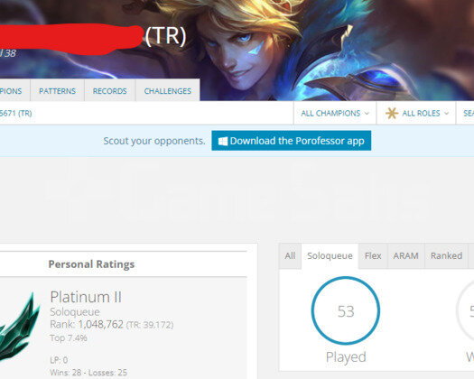 TR PLAT 2 I YÜKSEK ELO SMURF