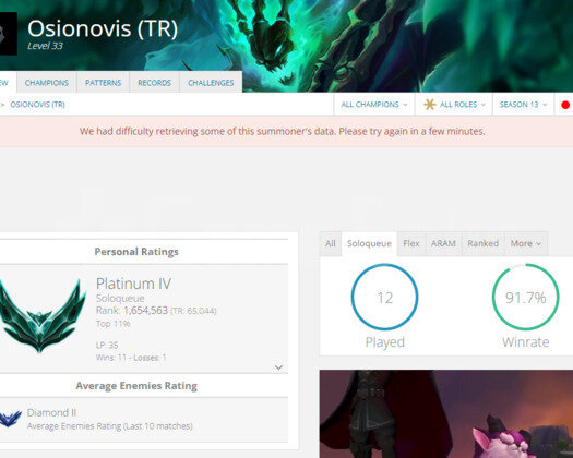 TR PLAT 4 92WR I DİAMOND - MASTER ELO SÜPER SMURF