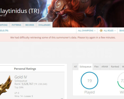 TR GOLD 4 74WR I DİAMOND ELO SÜPER SMURF