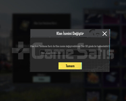 9.4 SV PUBG KLAN İSİM DEĞİŞTİRME AKTİF