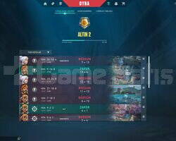MMR YÜKSEK GOLD 2 HESAP