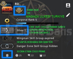 CSGO PRIME | RANK ACIK | YESIL FAKTOR MAGAZA TR