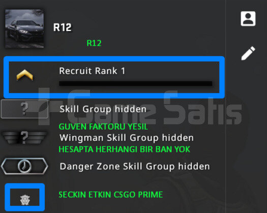 CSGO PRIME | ARK EKLEME ACIK | GUVEN FAKTORU YESIL