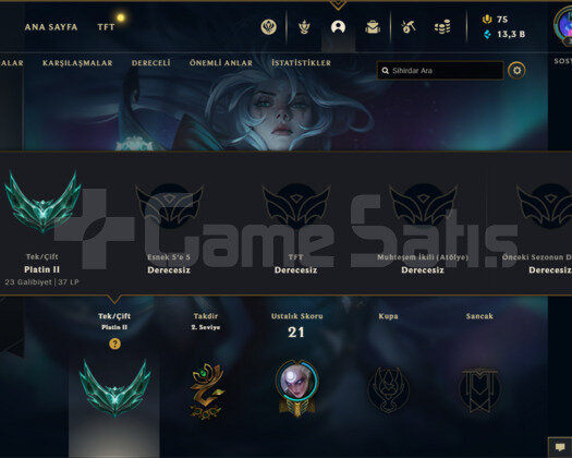 TR PLAT 2 37LP 68WR I DİAMOND ELO BOLL KOSTÜMLÜ