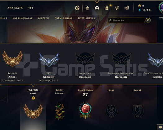 TR GOLD 1 70LP 60WR I HİGH MMR 14K MAVİ ÖZ