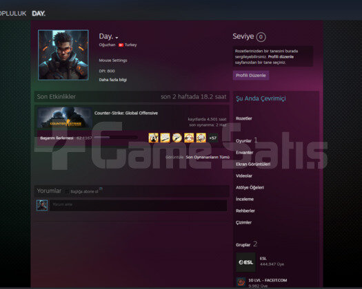 Global Elite / İlk Mail / 19 Gün sonra 5yıl rozeti