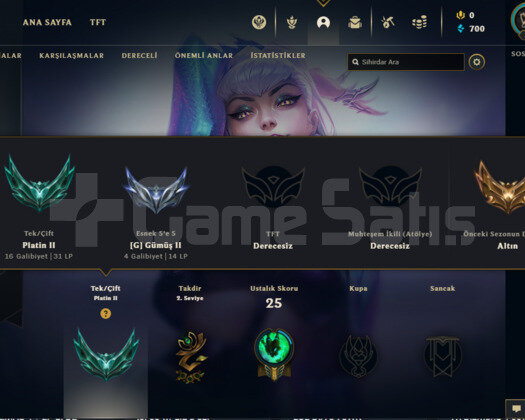 PLAT 2 +40 LP GAİN 70 WR