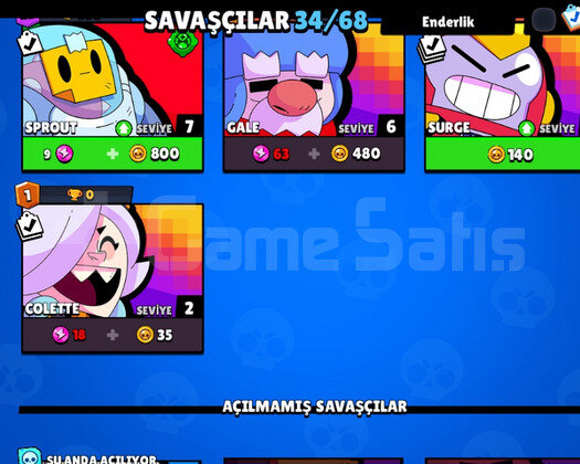 Brawl stars 15000 kupa hesap