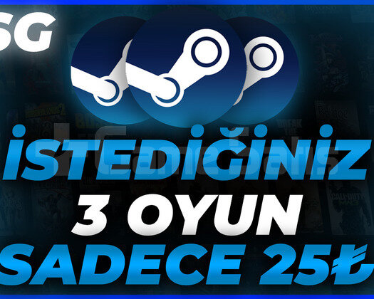İstediğiniz 3 Oyun GARANTİ + SORUNSUZ
