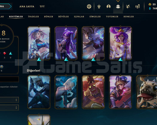 TR Elmas 4 | 18 Kostüm - 35 Hero | LoL Hesap