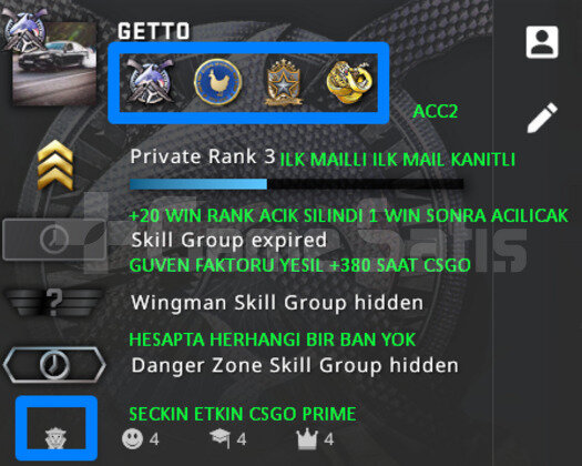 ILK MAIL | CSGO PRIME | RANK ACIK YESIL FAKTOR