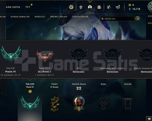 TR PLAT4 31LP 62WR I DİAMOND ELO 16K MAVİ KOSTÜMLÜ