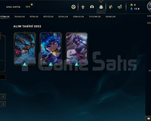 TR GOLD 4 68WR I YÜKSEK ELO KOSTÜMLÜ 13K MAVİ ÖZ