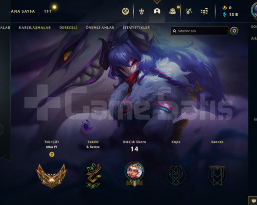 TR GOLD 4 68WR I YÜKSEK ELO KOSTÜMLÜ 13K MAVİ ÖZ