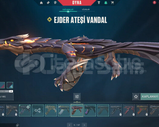 100 TR PASİF VANDALLI Full / 25+ SKİN