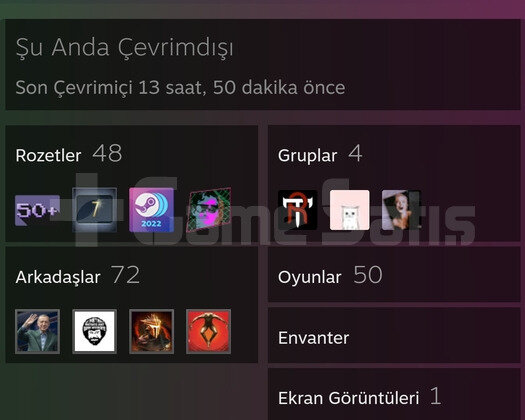 14 madalya 72 lvl steam prime temiz hesap