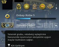 6Rozetli değer CS go hesabı