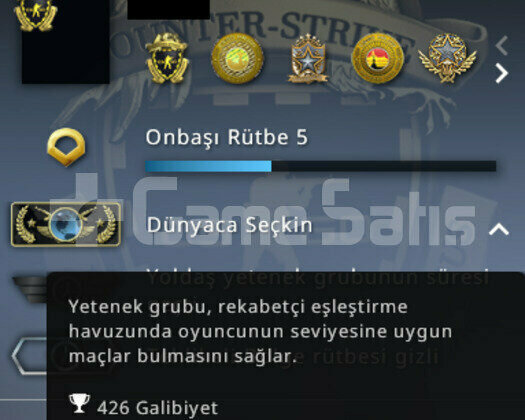 6Rozetli değer CS go hesabı