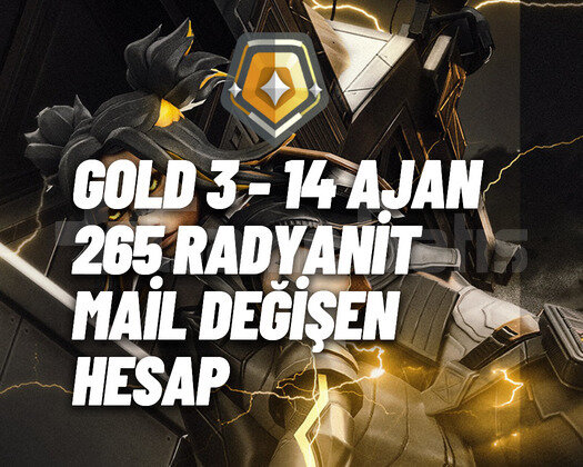 TR GOLD 3 - 14 AJANLI - 265 RADYANİT / 3 SKİN