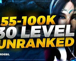 EUW 55-100K Mavi Öz 30 LVL Unranked Hesap