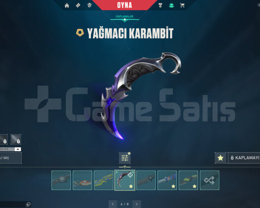 YAĞMACI KARAMBİT VE RGX BIÇAKLI E-POSTALI TR HESAP