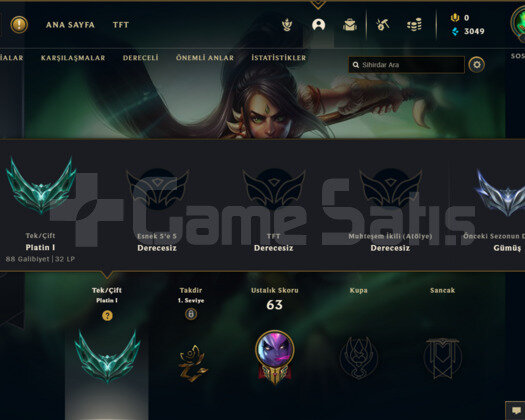 TR PLAT 1 32LP I DİAMOND ELO SMURF