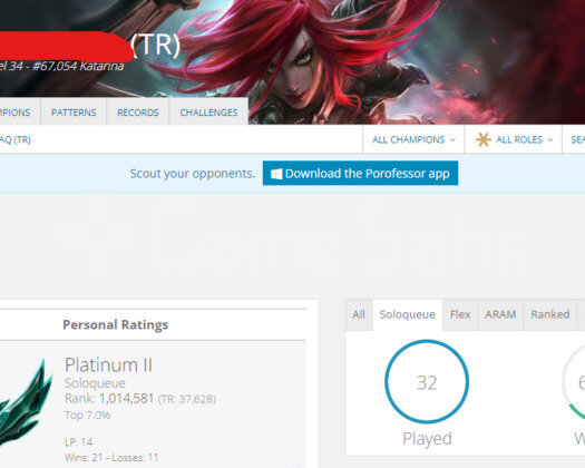 TR PLAT 2 66WR I DİAMOND ELO 18K MAVİ ÖZ SMURF