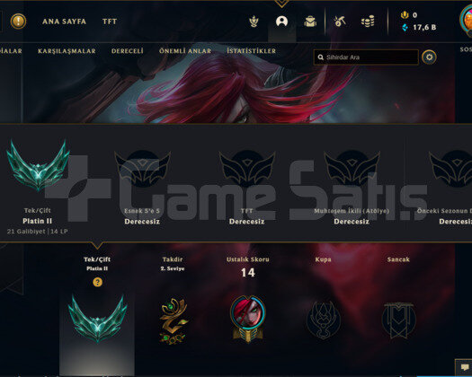 TR PLAT 2 66WR I DİAMOND ELO 18K MAVİ ÖZ SMURF