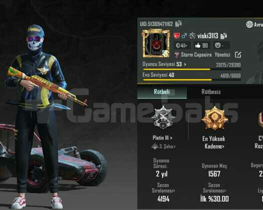 56lvl emektar hesap
