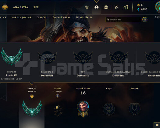 TR PLAT 4 55LP I YÜKSEK ELO KOSTÜMLÜ