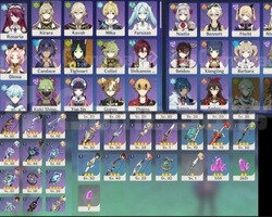 EU | MR45 Xiao+Ganyu+Yoimiya+Tighnari+Diluc+Mona
