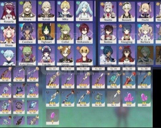 EU | MR45 Xiao+Ganyu+Yoimiya+Tighnari+Diluc+Mona