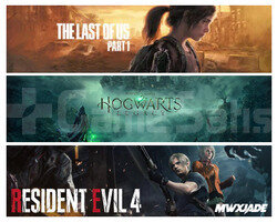 Hogwarts Legacy + The Last Of Us + Resident Evil 4