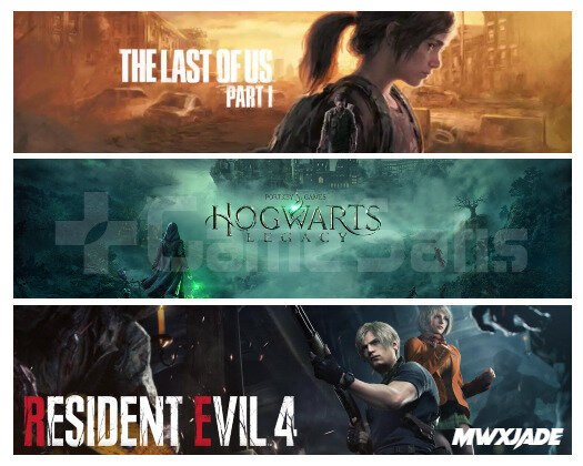 Hogwarts Legacy + The Last Of Us + Resident Evil 4