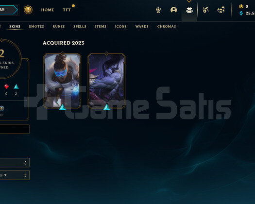 EUW Gold 4 | 2 Kostüm - 25K Mö | LoL Hesap