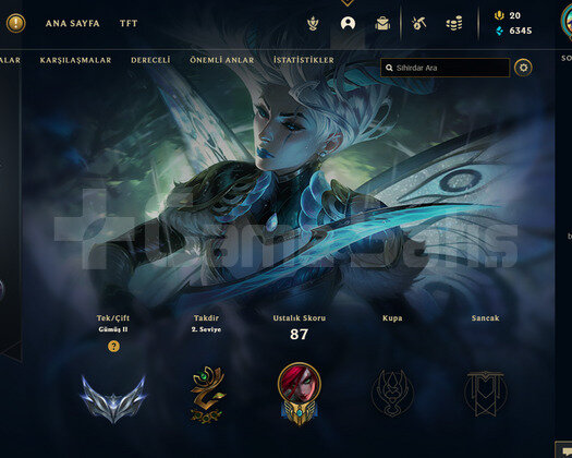 TR 69 LEVEL - 50 HERO 17 KOSTÜM LOL HESAP