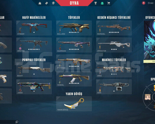 ASİL SET/ONİ PHANTOM BOL SKİN E-POSTALI TR HESAP